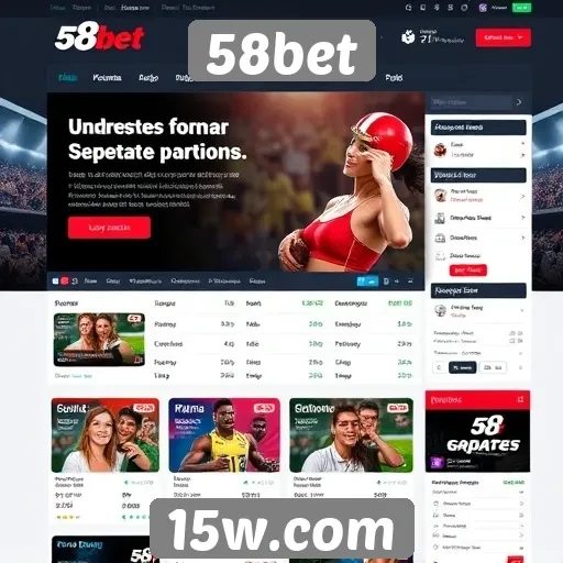 Navegação e usabilidade do site 58bet